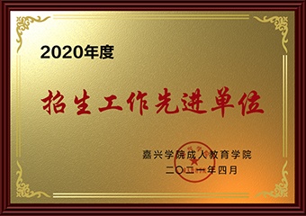 2020年度招生工作先进单位